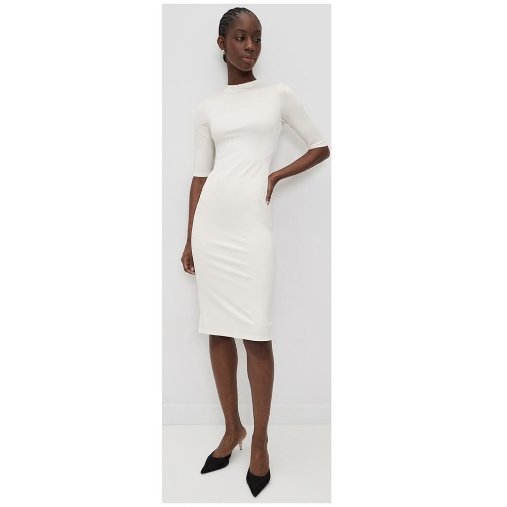 ALICE + OLIVIA Delora Fitted Mock Neck Dress Dress Size 0